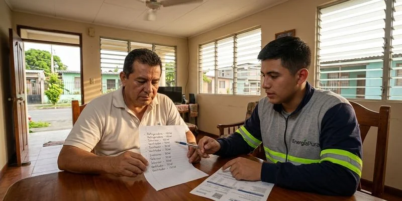 Calculando consumo eléctrico crítico de un hogar para dimensionar baterías solares