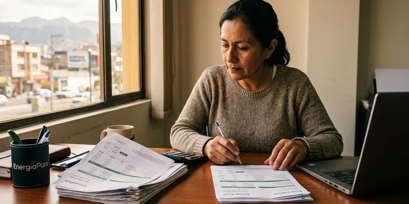 Gráfico comparativo de gastos eléctricos antes y después de instalación solar empresarial