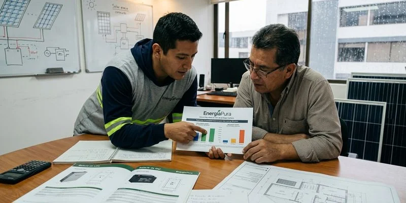 Gráfico de costo total de propiedad baterías litio vs gel durante 20 años